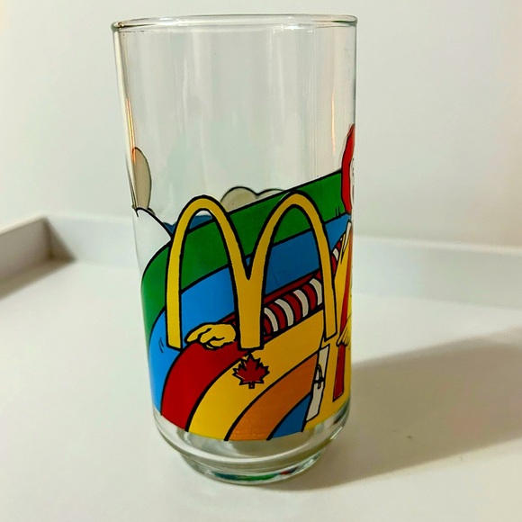 Vintage Mcdonalds Coca-Cola Ronald McDonald Rainbow Path Drinking Glass Canada - Picture 4 of 6